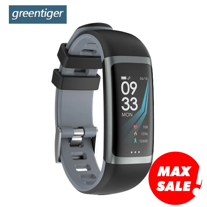 Greentiger G26 Smart Bracelet P67 Waterproof Heart Rate Blood Pressure Oxygen Fitness Bracelet Multi Sport Mode Smart Wristband