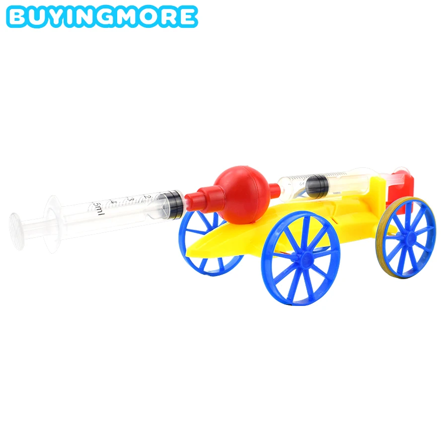 

Compressed Air Powered Car Model Kit Science Toys for Kids DIY Assembly Vehicle Plastic Model Car Educational Toys for Boys Gift