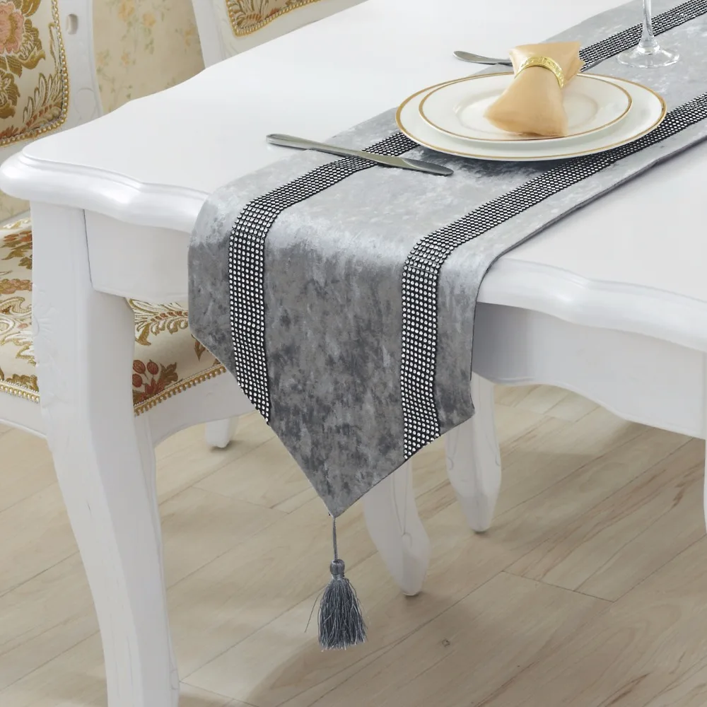 Flannel Diamond Table Runners Chirstmas Decoration high quality Table
