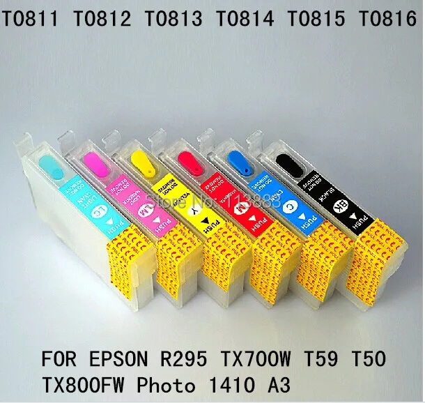 Картридж для принтера EPSON R295 TX700W T59 T50 TX800FW Photo 1410 A3 6 цветов | Компьютеры и офис