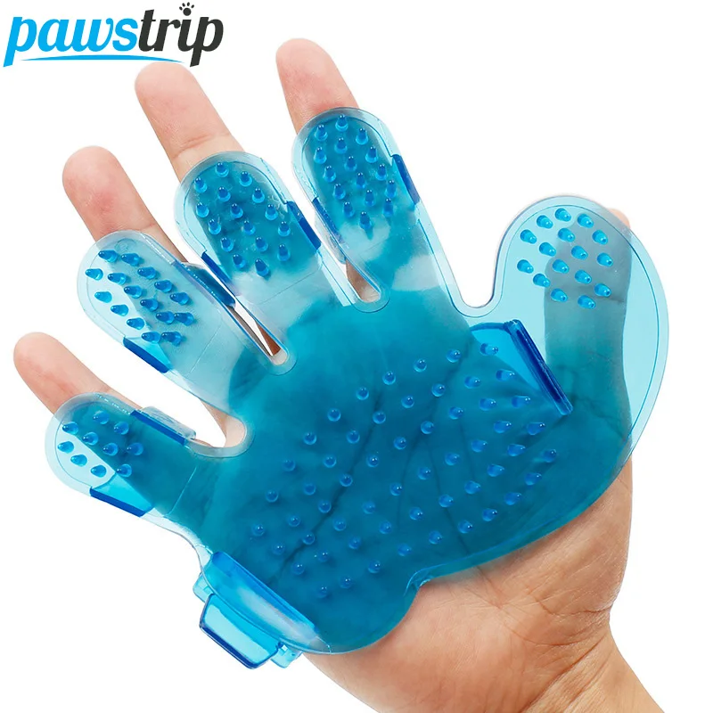 

Plastic Dog Brush Bath Cleaning Massage Glove Pet Grooming Tool 14*9cm