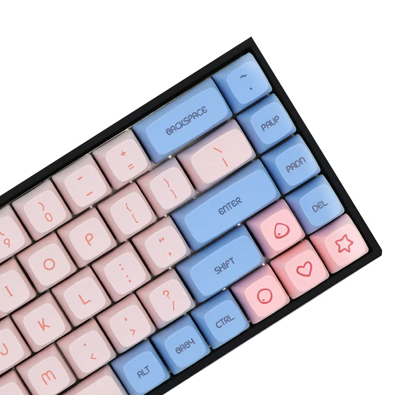 BGKC XDA Baby Ethermal Dye Sublimation fonts PBT DSA keycap For Wired USB mechanical keyboard Cherry MX switch keycaps