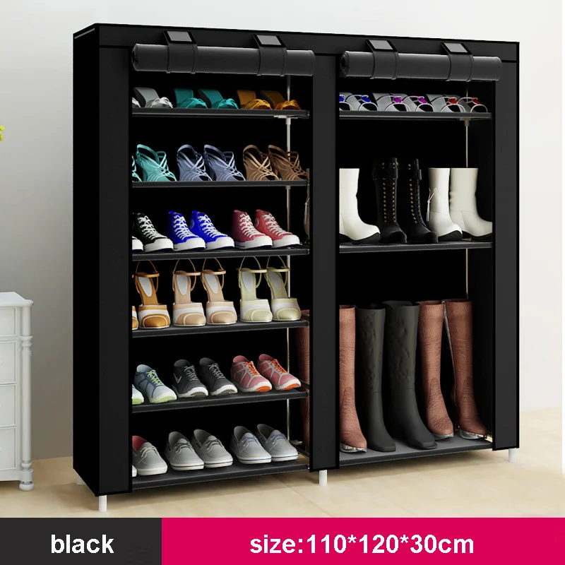 Double row 12 mesh Shoe cabinet simple furniture home storage large capacity saving space Rack Moisture proof bedroom shoe shelf