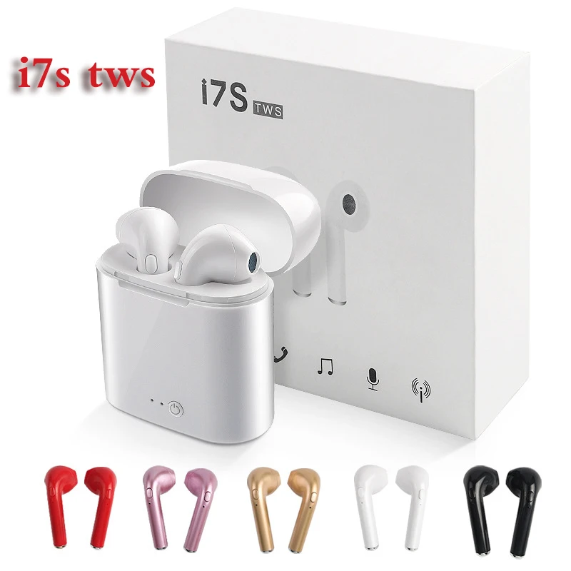 

i7s TWS Bluetooth Wireless Earphone Mini Earbuds 3D Stereo With Mic Charging Box Sports Headsets For Mobile Phone i7 tws