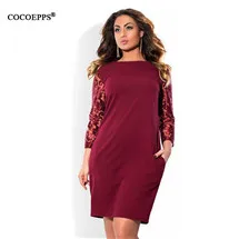 L-6XL-Womens-Elegant-Sexy-Lace-See-Through-Tunic-Casual-Club-Bridesmaid-Mother-of-Bride-Dress