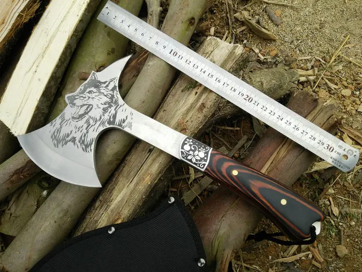 

Fire Axe Stainless Steel Bag Plastic Handle Sharp Axe Outdoor Multifunctional Save Your Axes Waist Axe