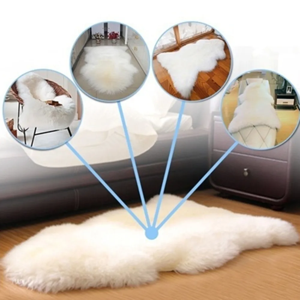 Мягкий ковер из искусственной овчины, покрытие для стула, искусственная шерсть, теплые ворсистые ковры для гостиной, кожи, меха, ковры& c