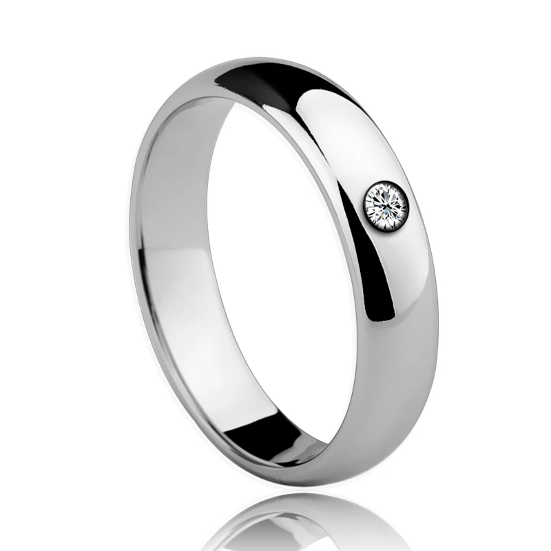 

Hot Selling His And Hers Wedding Ring Sets Tungsten Steel Never Fade Inlay Shiny CZ Stones for Coulples/ Lovers