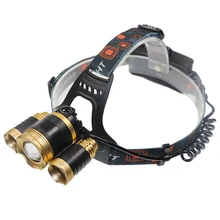 CREE XM-L T6*3 LED headlamp 8000LM rechargeable Headlight head flash lights for 18650 long beam torch night light