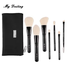MY DESTINY 7pcs Professional Makeup Brushes Set with Bag Make Up Brush Kit Pincel Maquiagem Pinceis Brochas Pinceaux BW7S 7pcs makeup brushes set with striped bag