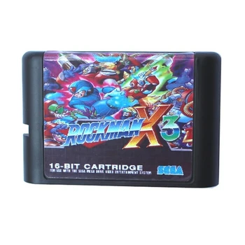 

Sega MD game card - Rockman X3 for 16 bit Sega MD game Cartridge Megadrive Genesis system