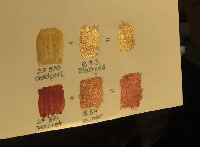 Schmincke Aqua Bronze TRO-COL Gold Silver Paint Medium 20ml