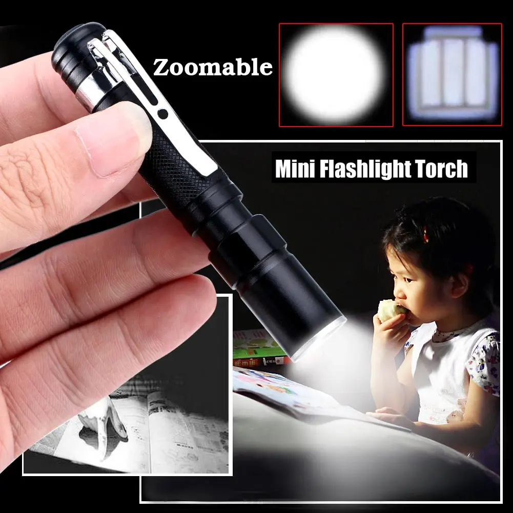 Hot Selling Brightness Portable Waterproof 2000LM Pocket LED Flashlight
