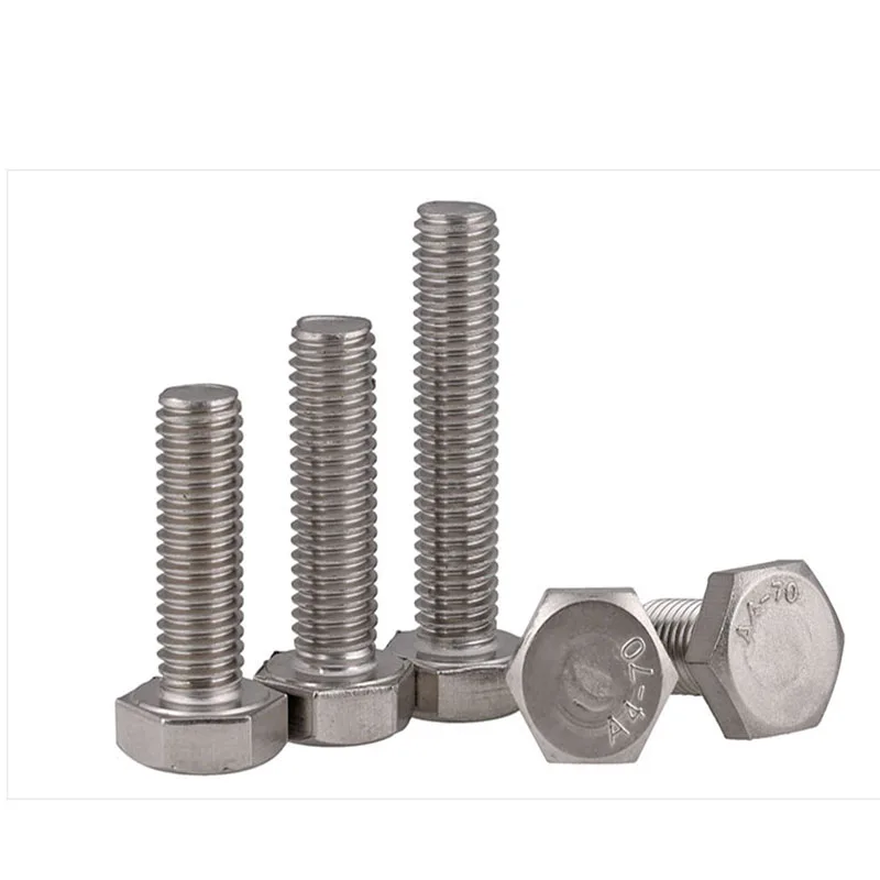 Винт с шестигранной головкой из нержавеющей стали/M12*20-200 DIN933 шестигранный болт