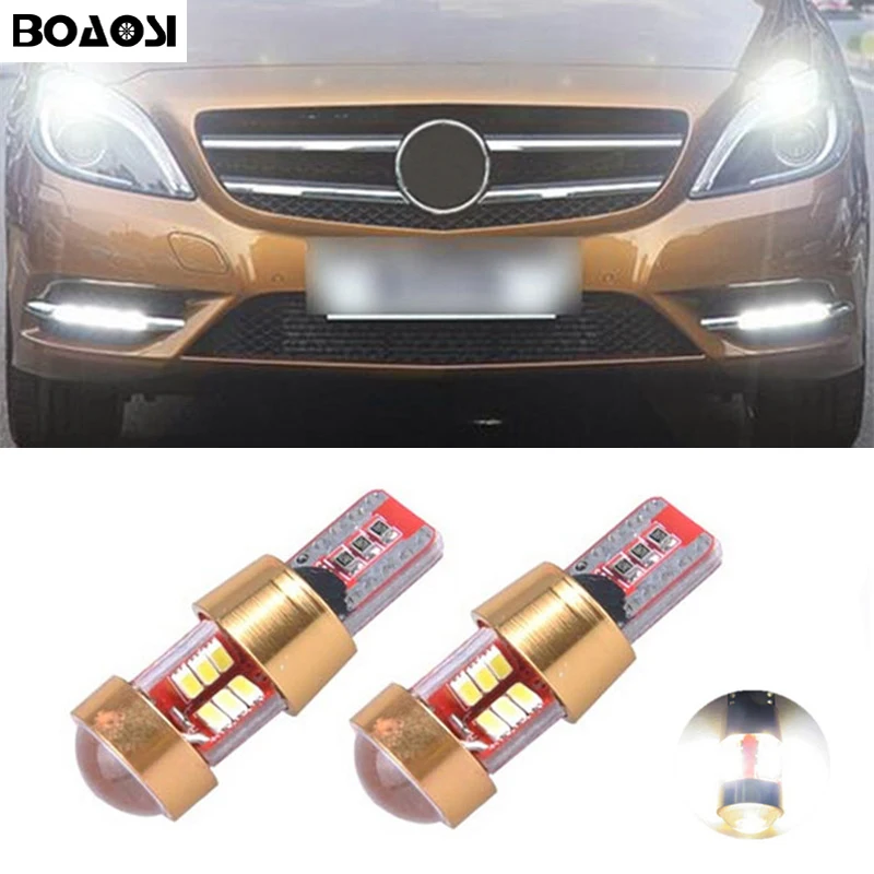 BOAOSI 2x T10 W5W светодиодные лампы для парковки Sidelight для Mercedes Benz CLS GLK E200 E260 E300 W219 W220 w202 w220 w204 w203 A/C/E/S/R