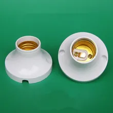 E27 круглый Пластик база винтовая лампочка штекеры патрона лампы D65MM x 10