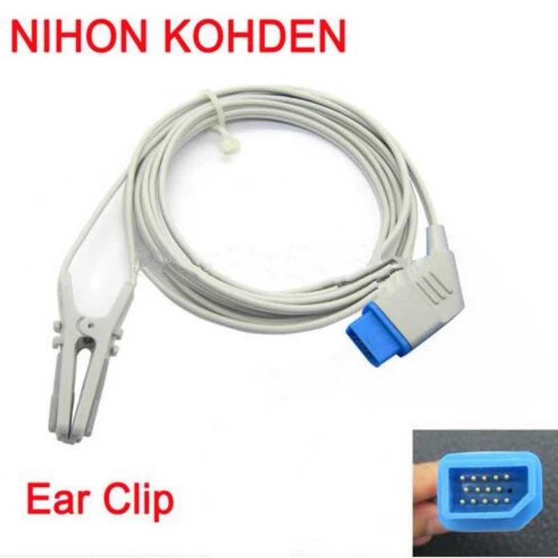 Совместим с NIHON KOHDEN BSM2301 DB14 PIN Animal/Veterinary Earclip SPo2 Sensor Spo2 зонд-Монитор датчик