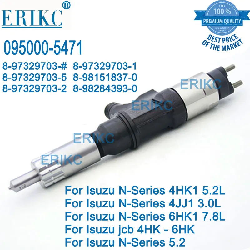 

5471 ERIKC Auto Diesel Nozzle Injection 095000-5471 (8-97329703-5) Diesel Common Rail Injector 0950005471 (8982843930) for Isuzu