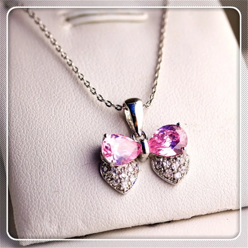 and the United States retro Gong Tingfeng Korean boutique delicate OL wind bow zircon short clavicle female Necklace