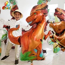 1 шт., тираннозавр, рапторы, трицератопс, динозавр Юрского периода, большой размер, воздушные шары для мальчиков на день рождения, декор для детского душа, гелиевые шары