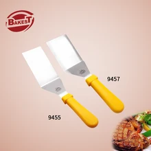 BAKEST нержавеющая сталь Crank Griddle лопатка для торта пиццы с пластиковой ручкой пирожных серверах
