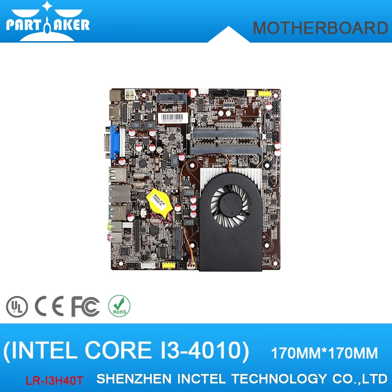 Mini-ITX Motherboard Intel Core i3-4010 Dual Core 1.3G up to 16GB of system memory intel h55 chipest lga1156 desktop motherboard intel core i7 core i5 core i3 pentium ddr3 integrated chip micro atx motherboard