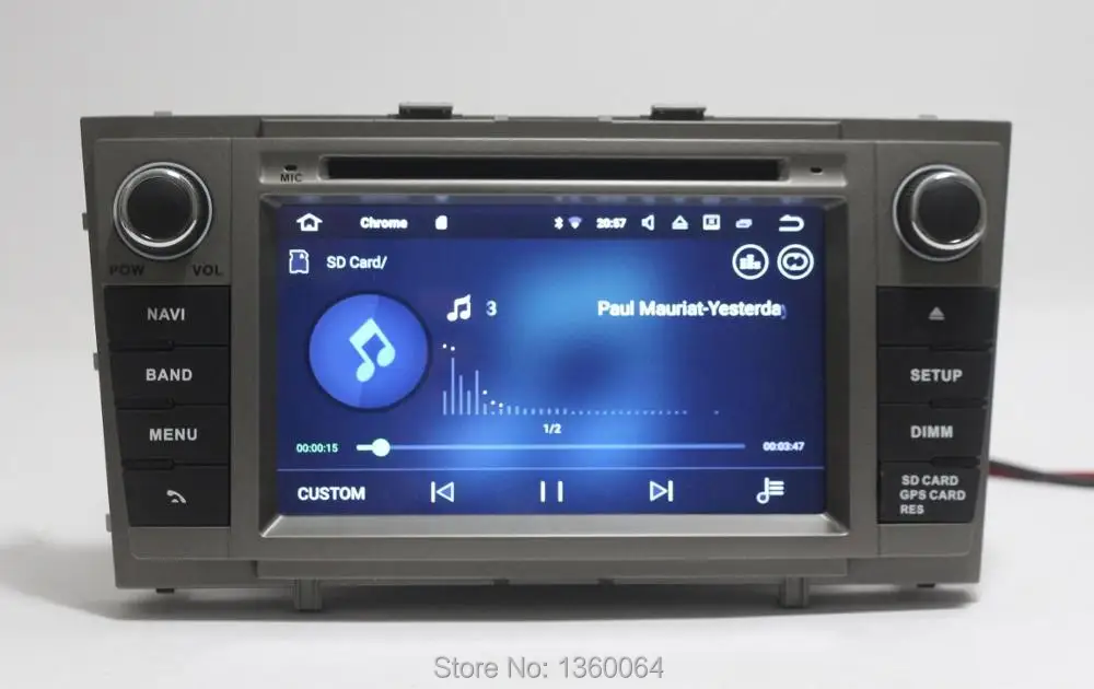 Cheap Nedehe 2G RAM Quad core Android 7.1 Car DVD For Toyota Avensis 2009 2010 2011 2012 2013 car radio head unit gps navigation wifi 15