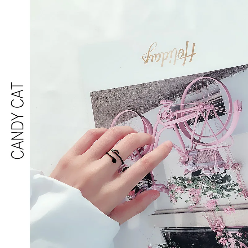 

Ring cold wind note opening ring female tide student personality index finger tail ring female atmosphere