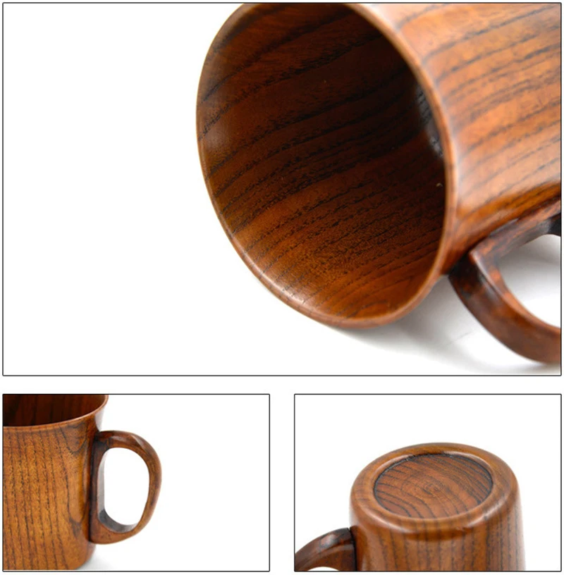 UPORS 200 мл природа древесина ююба чашка ручной работы китайская чашка для чая многоразовые деревянные кофейные чашки Экологичные чайные чашки под старину свадебный подарок