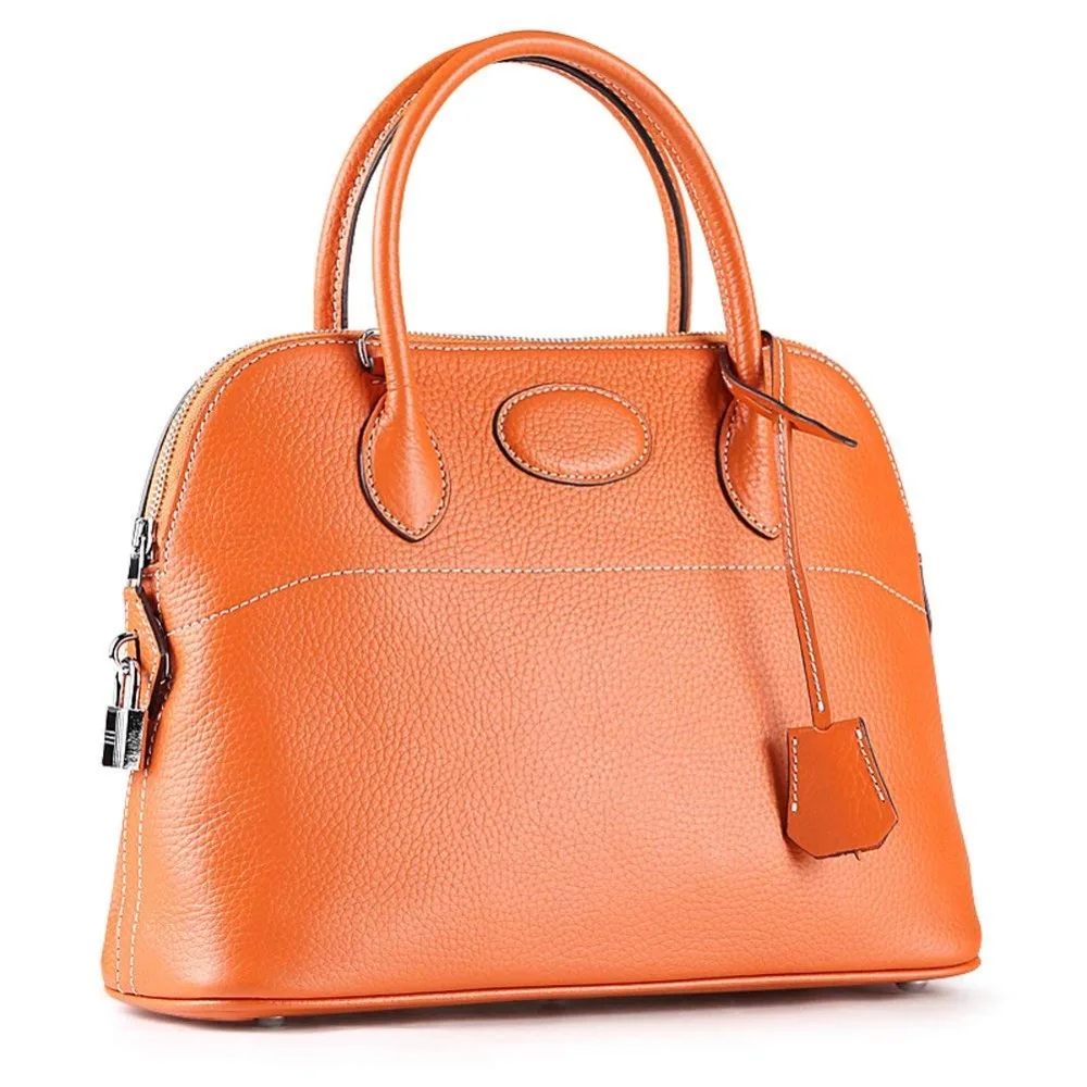 

Women's Padlock Shell Top Handle Handbag Shoulder Bag Hobo Bag
