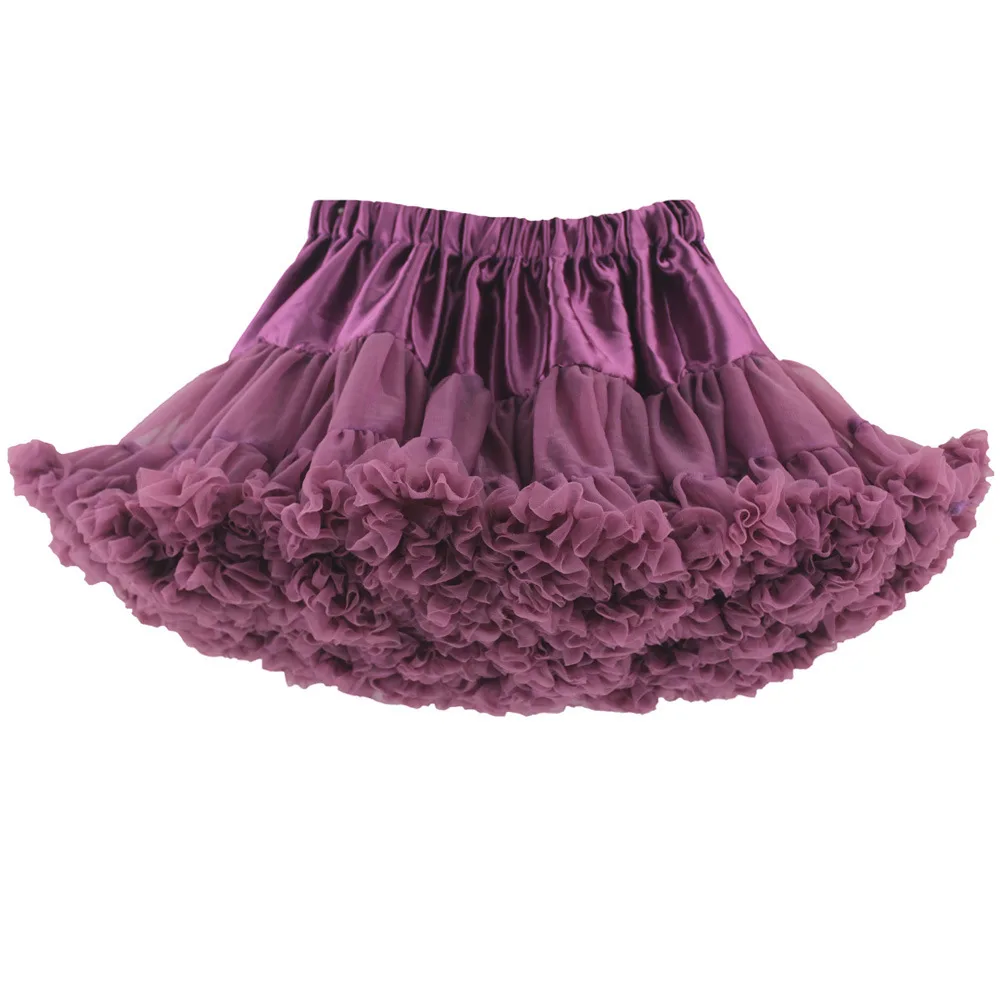 Пышное Бальное Платье для девочек юбка-пачка для девочек фиолетовые юбки для девочек юбка для танцев праздничная одежда для девочек Одежда для танцев