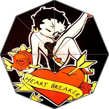 

Hot Custom Betty Boop Best Nice Cool Design Portable Fashion Stylish Useful Foldable Umbrella Drop Shipping #-GHEW12