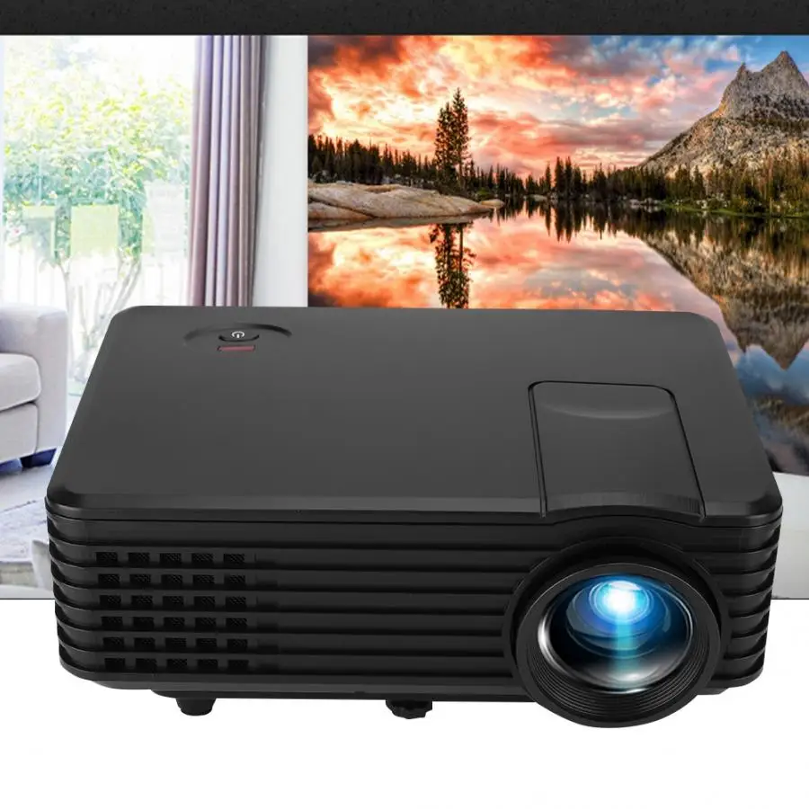 RD-805 мини портативный домашний офис светодиодный 800*480 HD разрешение видео проектор черный 1080p hd светодиодный Рождественский проектор