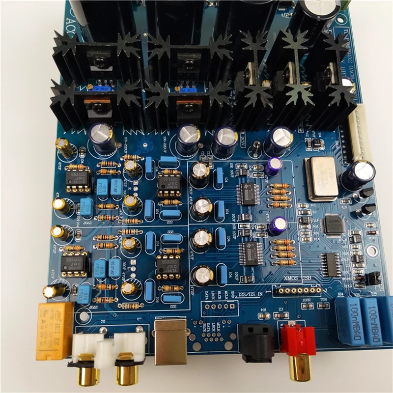 Двойной PCM1794 HIFI аудио декодер AK4118 цифровой прием MCU дисплей Панель управления