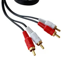2rca macho para 2 rca macho cabo de áudio duplo estéreo cabo av para dvd tv cd amplificador de som