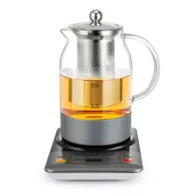 Электрический чайник лечить горшок Черный чай варится ware стекла, Электрический паром пара чайник Защита от перегрева