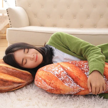 

Bread Design Plush Throw Cushion Removable and Washable Decorative Pillow for Kids Room Girlfriend Present Stuffed Toy