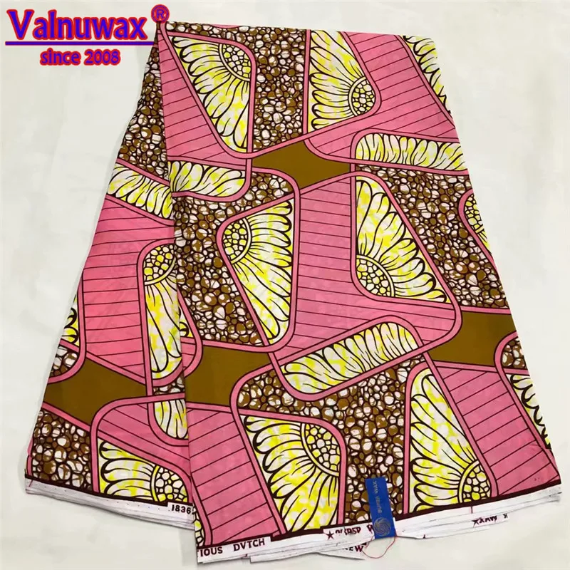

New Design African Fabric Veritable High Quality Ankara Hollan Style Wax Real Dutch Wax Prints Cotton Fabric 6yards Textiles-LSW