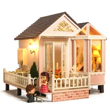 Рождественские подарки миниатюрная игра-головоломка своими руками модель кукольного домика деревянная мебель строительные блоки игрушки подарки на день рождения сладкое обетование