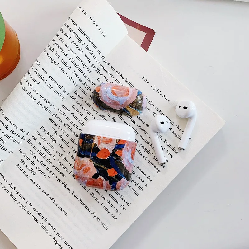 Чехол для наушников Airpods2 чехол Роскошный Жесткий пластиковый Чехол для Air Pods беспроводные зарядные Чехлы для Apple Airpod защитный Etui