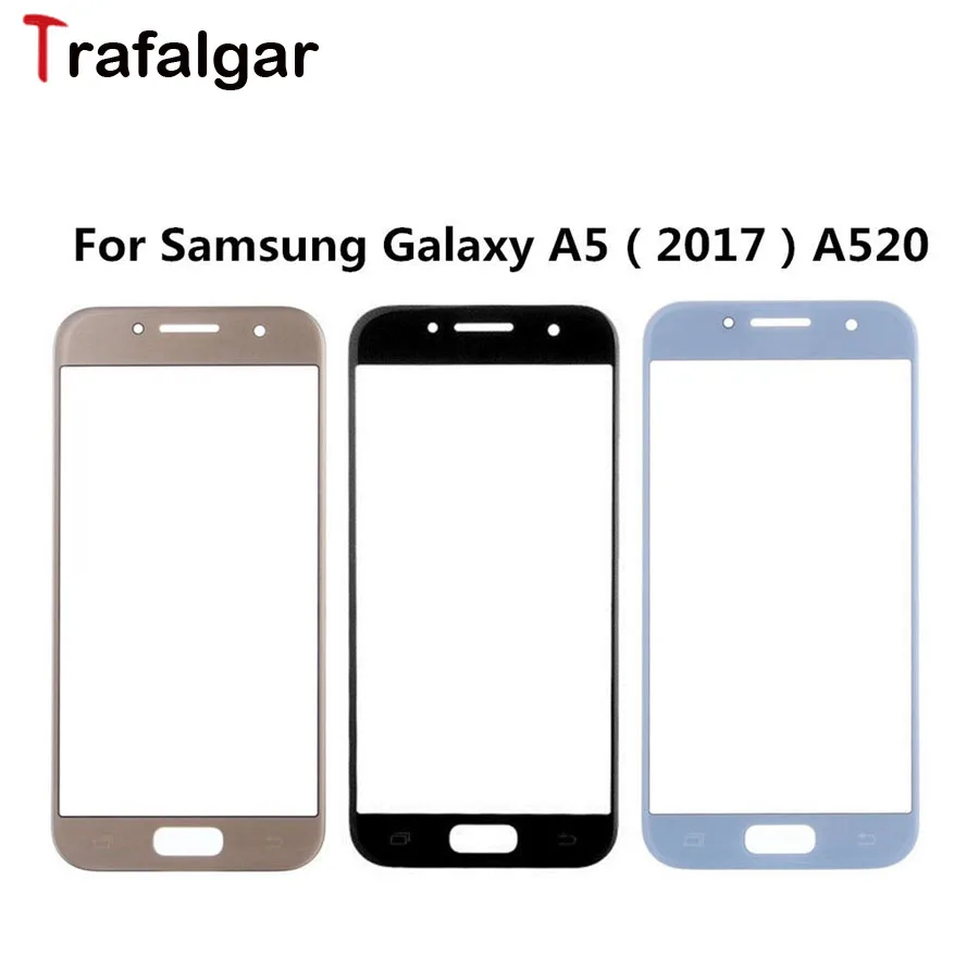 

For SAMSUNG Galaxy A5 2017 Front Outer Glass Lens A520 Touch Panel Cover Replacement For 5.2" SAMSUNG A5 2017 Front Glass Lens