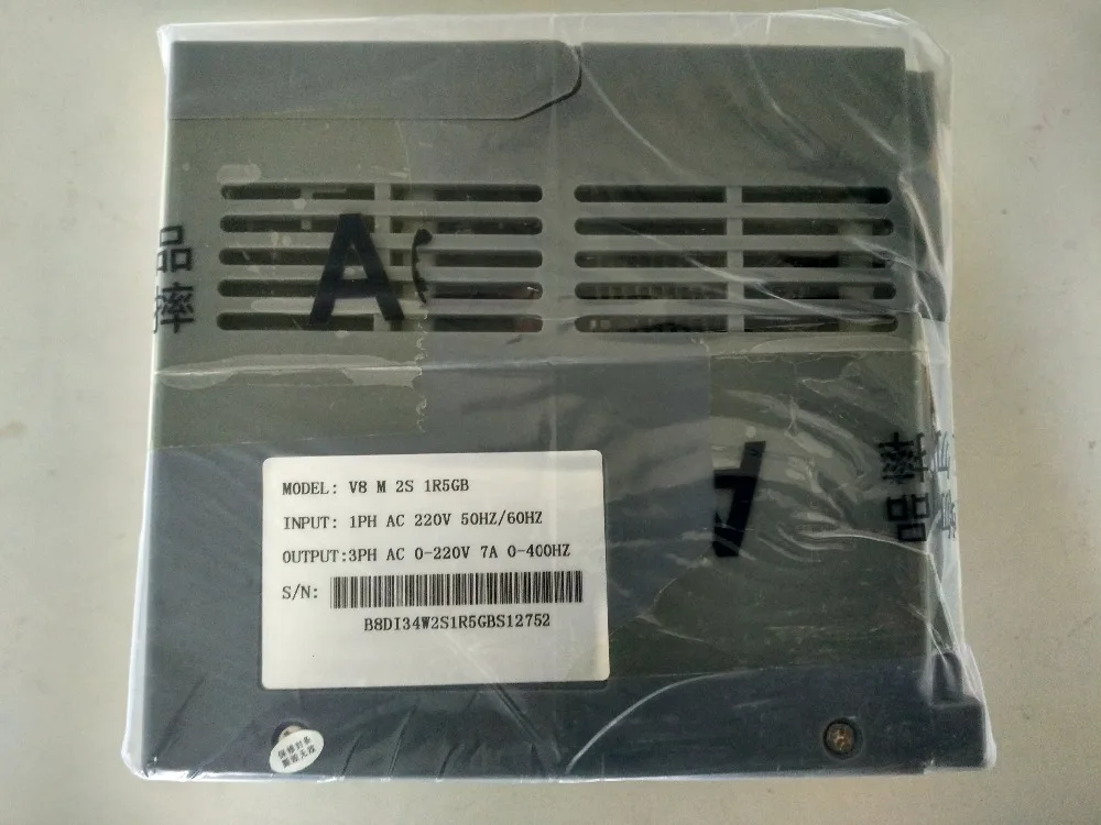 

1.5kw 2HP 400hz general VFD inverter frequency converter 1PHASE 220V in 3phase 0-220V out 7A