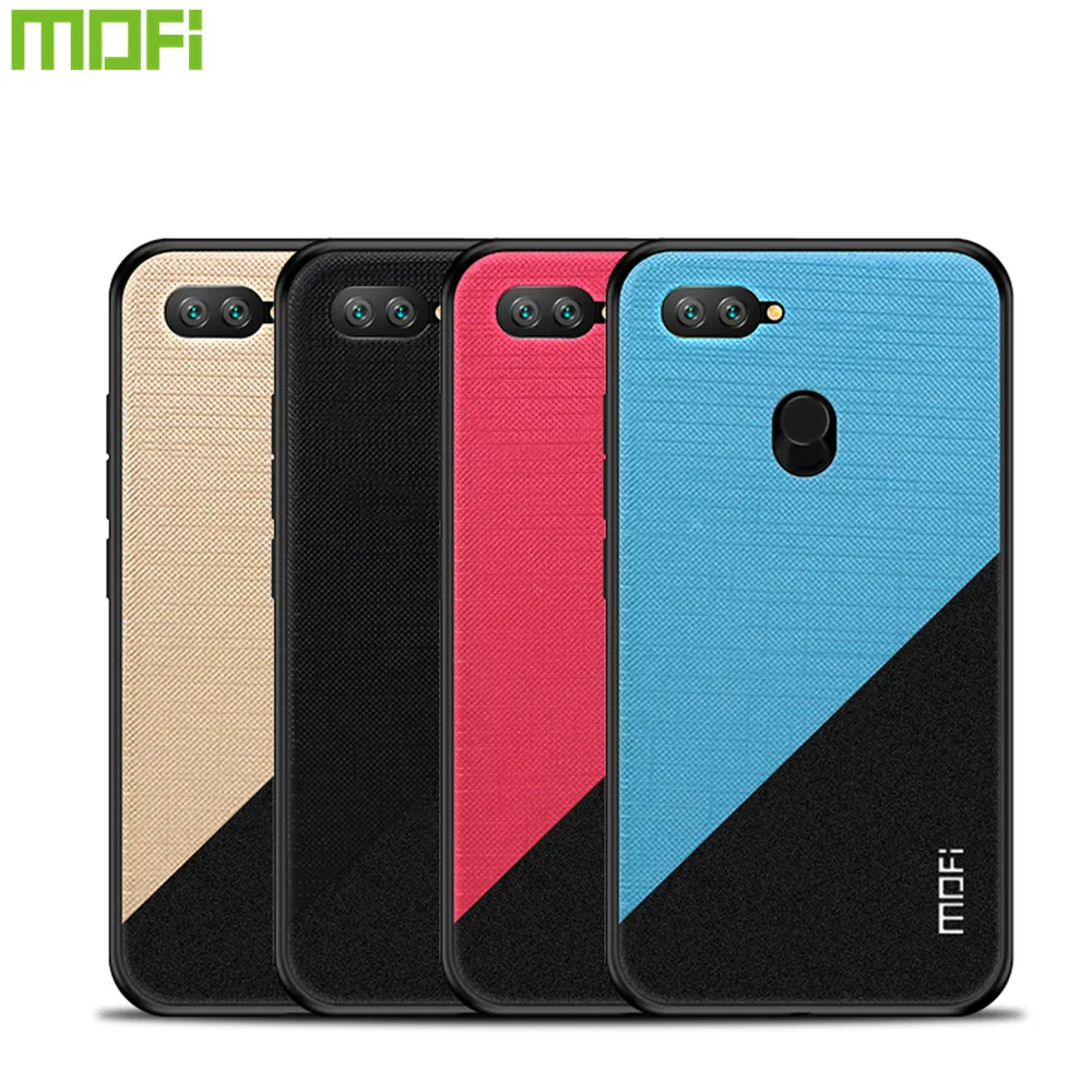 For Xiaomi Mi 8 Lite Case Cover MOFi PC + TPU Cloth Phone Cases Shockproof Back for Mi8 |