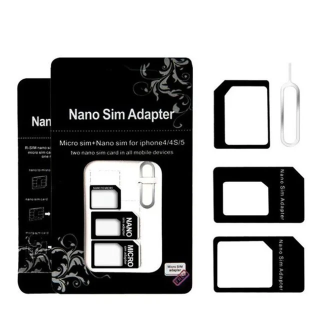 Dual Sim Card Iphone To Adapter Nano SIM Card Adapter In Micro Sim
