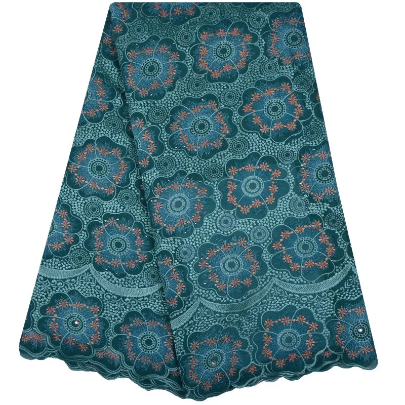 

African Lace fabric Hot Sell Green New Arrival Swiss voile lace African cord Lace 2018 lace Fabrics High Quality 1140