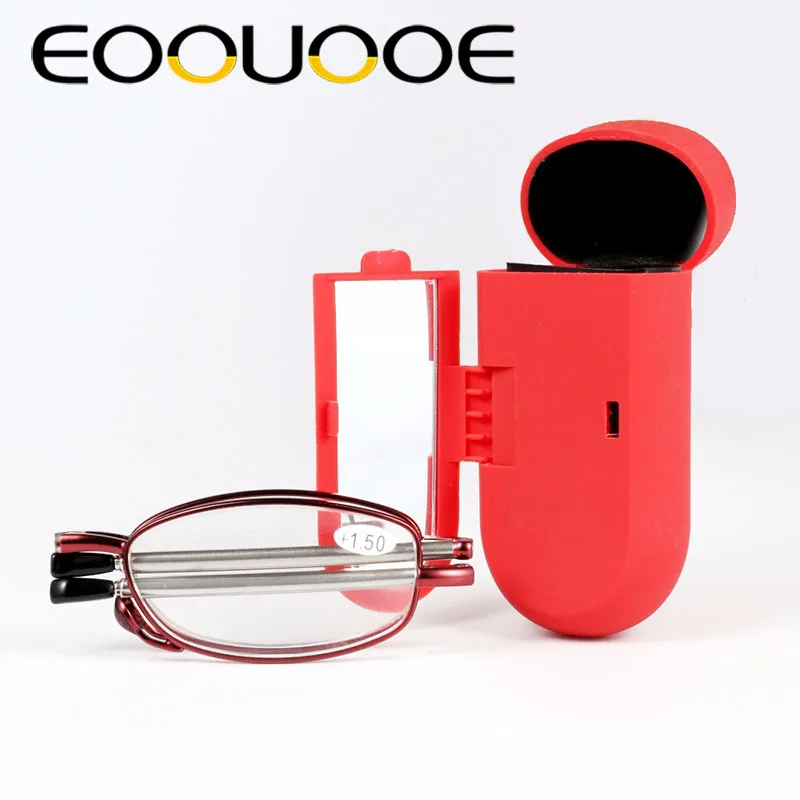 EOOUOOE женские очки мини SOS Кошелек Очки power Oculos De Grau Gafas складные для чтения с