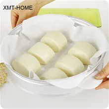 XMT-HOME хлопок 32x32 см Сырная одежда антипригарная отбеленная Кастрюля со спуском пара ткань для риса на пару Фаршированная булочка 10 шт