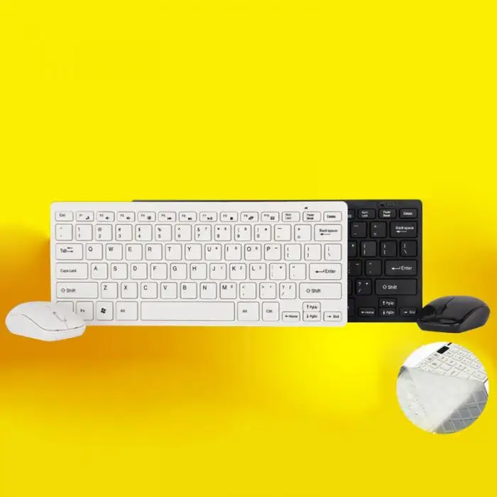 Ультра тонкий 2,4G Беспроводная клавиатура мышь комбо набор с USB Приемником Для ноутбука ПК Компьютер ТВ DC128