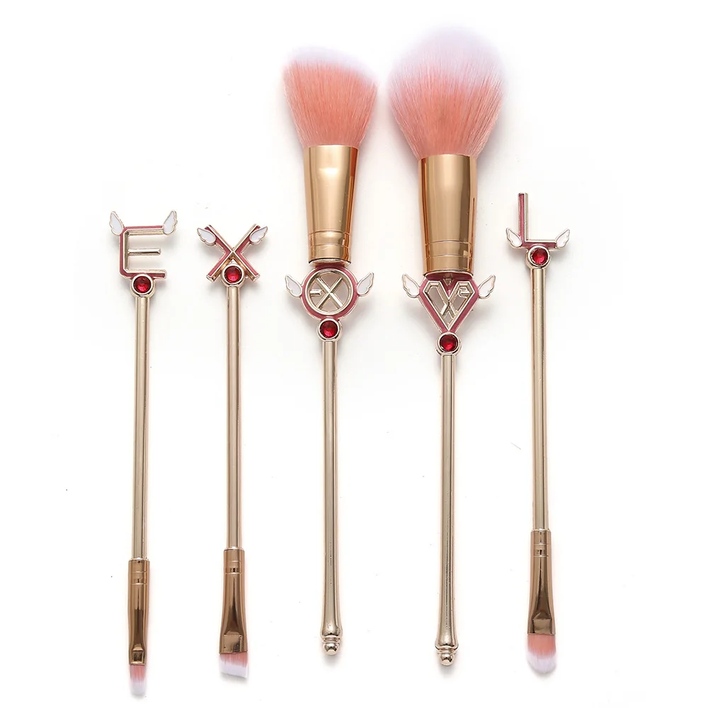 

Sakura /Sailor Moon Makeup Brushes Set Tools kit Eye Liner Shader Eye Shadow Shedding Powder Blush Soft Hair