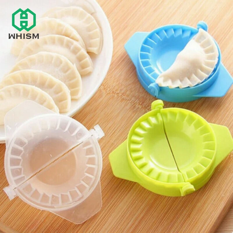 

WHISM Easy Quick Dumpling Maker Mold Stuffing Packing Bun Press Pierogi Turnover Ravioli Empanada Dough Kitchen Tools Gadgets
